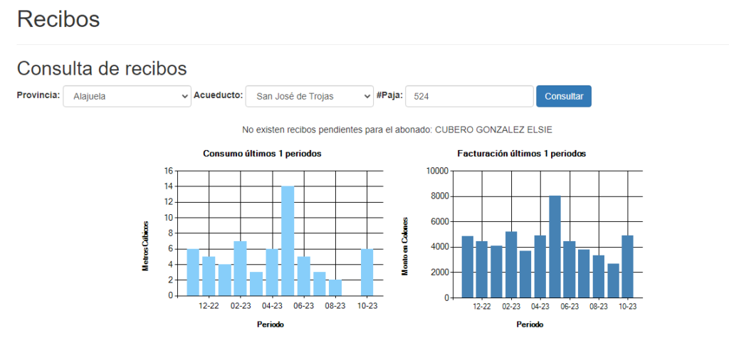 Consulta tu recibo de agua con Asada