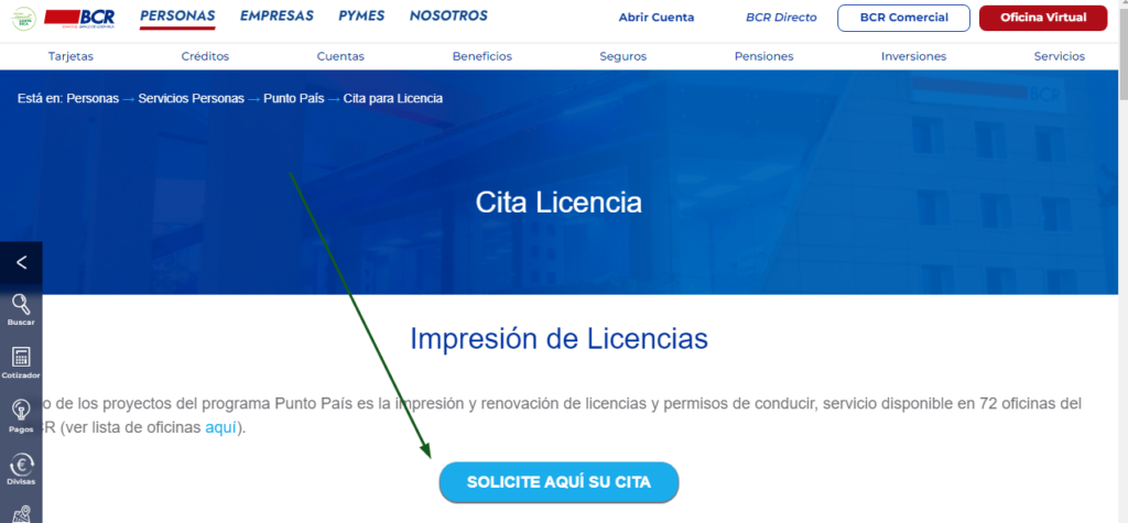  sacar una cita para renovar la licencia de conducir