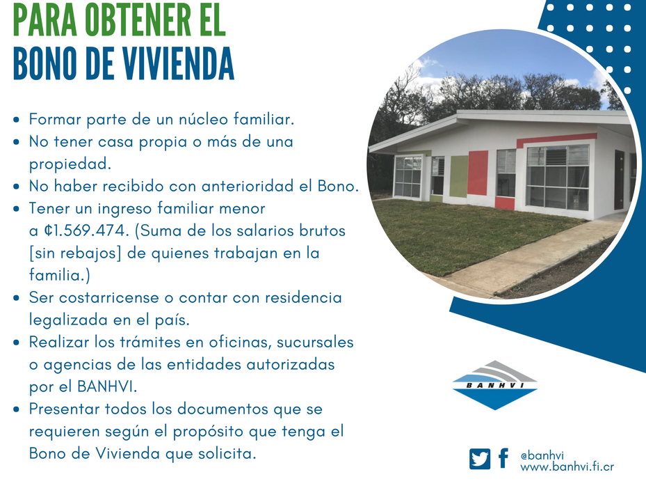 Requisitos para bono de vivienda