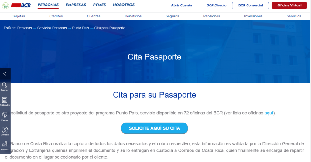 Sacar citas para pasaporte BCR (Todo lo que necesitas saber) Sacar citas para pasaporte BCR